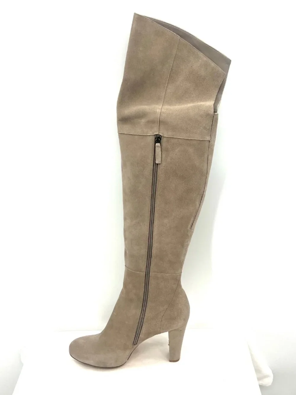 White House Black Market Colton Taupe Suede Over Knee Boots Size 9